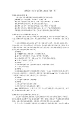 技术服务能力与实施方案定稿